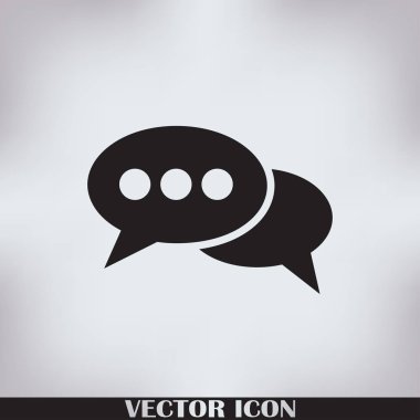 sohbet işareti vektör simgesi