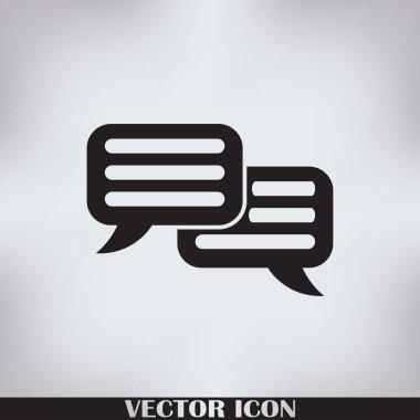 sohbet işareti vektör simgesi