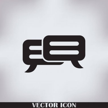 sohbet işareti vektör simgesi