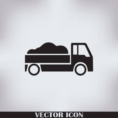 Teslimat vektör düz simgesi