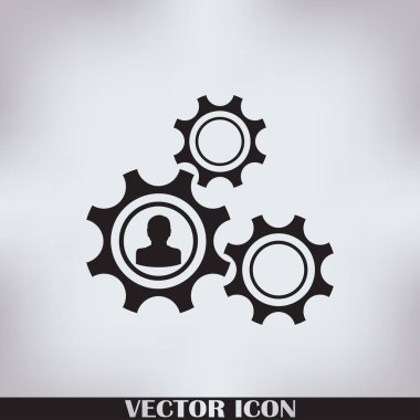 Dişli simgesini. Vektör, Eps 10