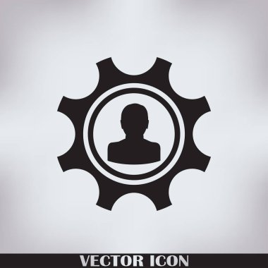 Dişli simgesini. Vektör, Eps 10