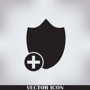 Kalkan vektör web simgesi