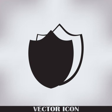 Kalkan vektör web simgesi