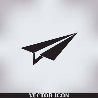 Uçak vektör web simgesi