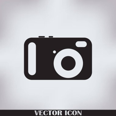 Fotoğraf kamerası vektör simgesi