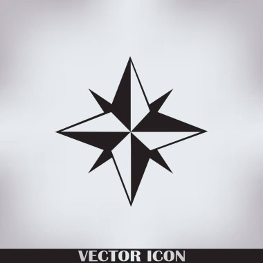 Beyaz arka planda arka Rüzgar gülü. eps10