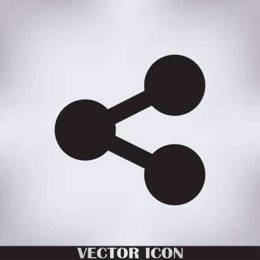 Molekül simgesi. vektör illüstrasyonu