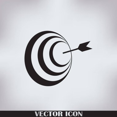 Ok web simge vektör hedefle