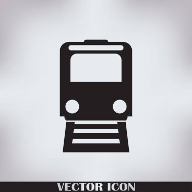 Tren simge vektör, Modern ulaşım işareti, Web sitesi, sosyal medya, kullanıcı arabirimi, mobil uygulaması, Eps10