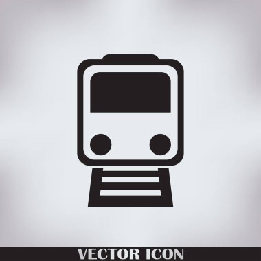 Tren simge vektör, Modern ulaşım işareti, Web sitesi, sosyal medya, kullanıcı arabirimi, mobil uygulaması, Eps10