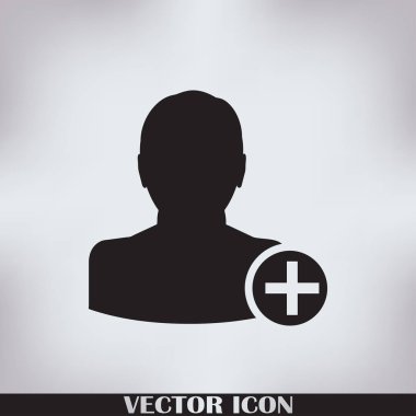 arkadaş simgesi ekle. Vektör Eps 10