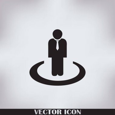 Adam vektör web simgesi