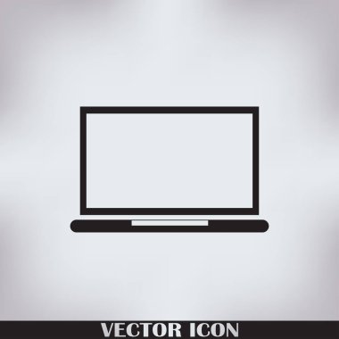 Popüler tasarımı olan bir dizüstü bilgisayar ekranı. Özel resimlerle kullanılabilir.