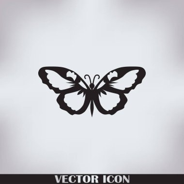 Kelebek logo grafik tasarım konsepti.