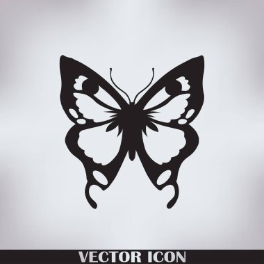 Kelebek logo grafik tasarım konsepti.