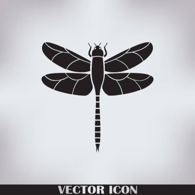 Güzel simge yusufçuk vektör çizim bir arka plan üzerinde