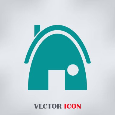 Ev düz simge vektör