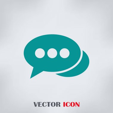 sohbet işareti vektör simgesi