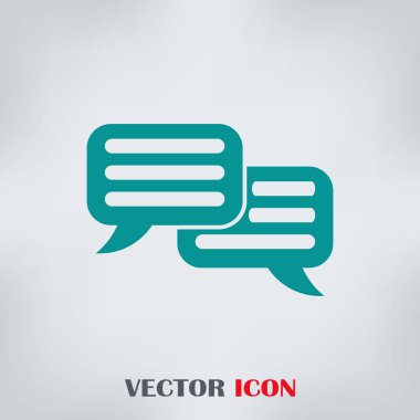 sohbet işareti vektör simgesi