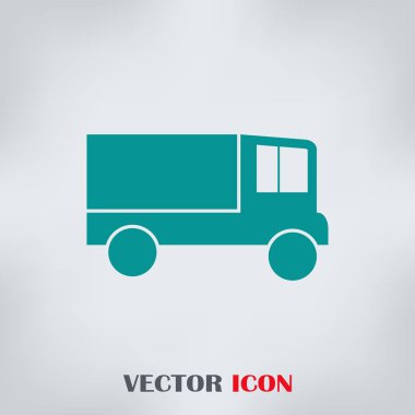 Teslimat vektör düz simgesi