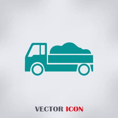 Teslimat vektör düz simgesi