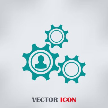 Dişli simgesini. Vektör, Eps 10