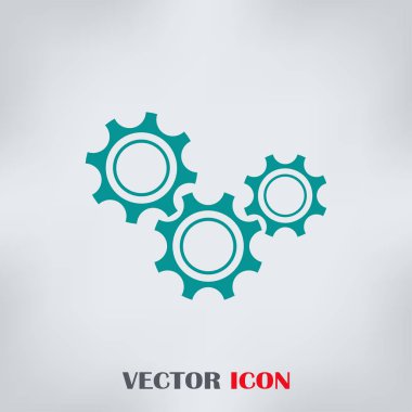 Dişli simgesini. Vektör, Eps 10