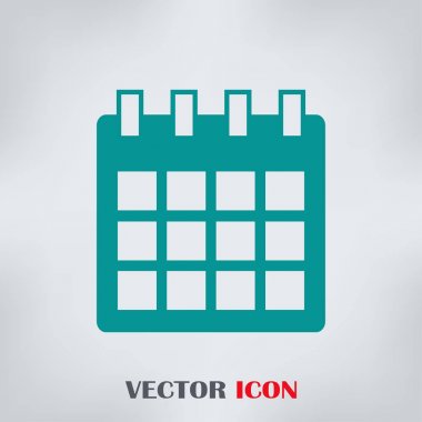 Takvim izole düz Web telefon simgesini