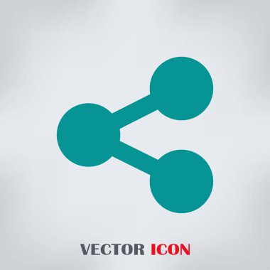 Molekül simgesi. vektör illüstrasyonu