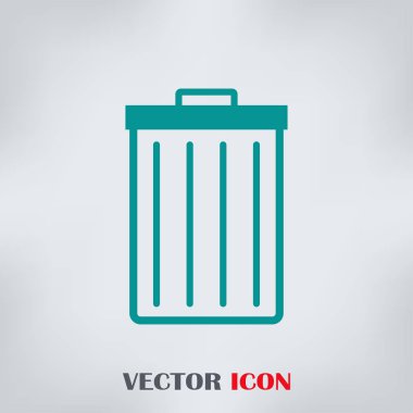 çöp kutusu simgesini, vektör