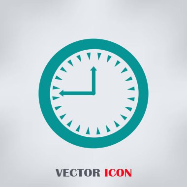 Saat vektör web simgesi