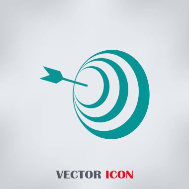 Ok web simge vektör hedefle