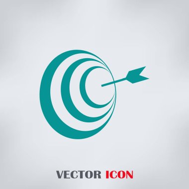 Ok web simge vektör hedefle