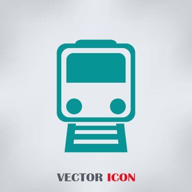 Tren simge vektör, Modern ulaşım işareti, Web sitesi, sosyal medya, kullanıcı arabirimi, mobil uygulaması, Eps10
