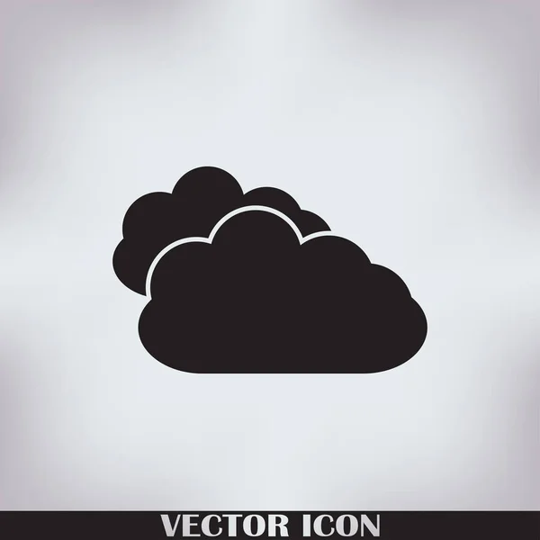 Duas Nuvens imagem vetorial a ser usada em aplicações web — Vetor de Stock