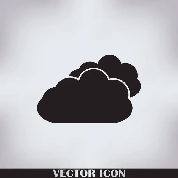 Zwei-Wolken-Vektorbild für Web-Anwendungen — Stockvektor