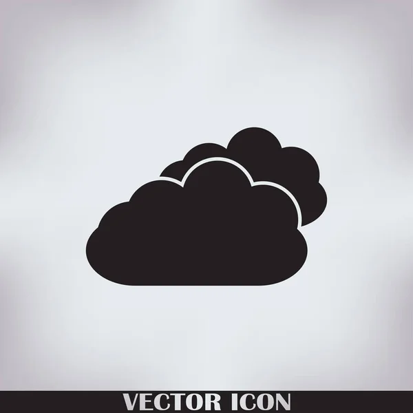 Duas Nuvens imagem vetorial a ser usada em aplicações web — Vetor de Stock