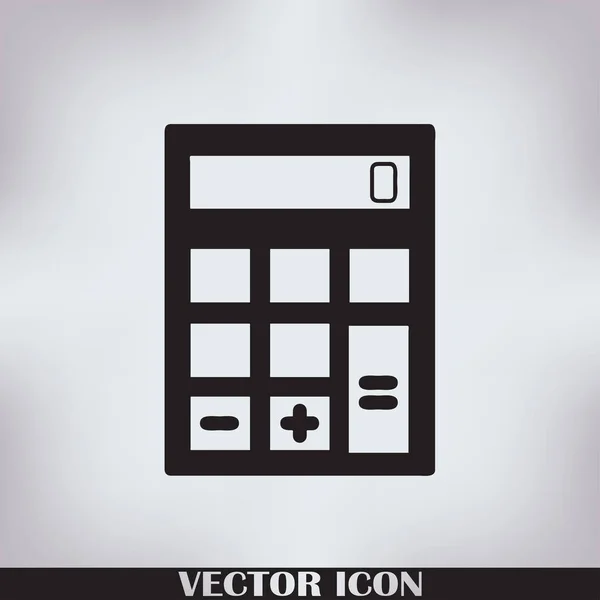 Calculator icon, vector illustration. Flat design style. — Stock Vector