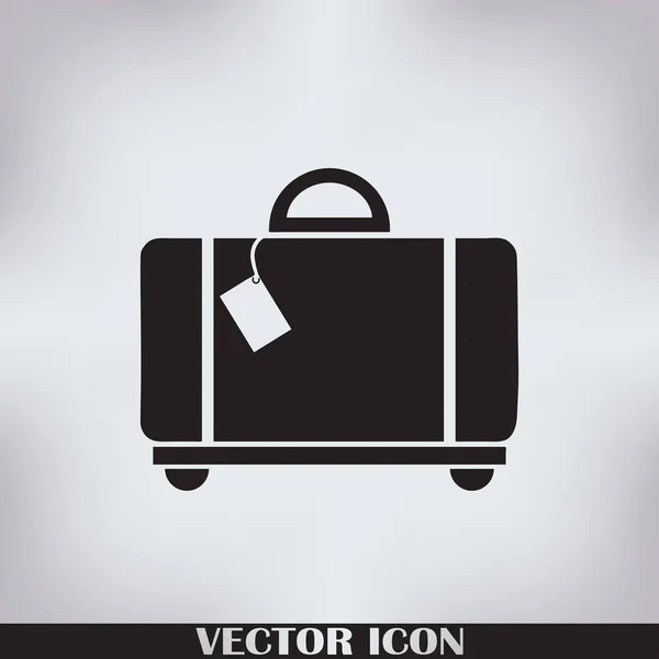 Aktenkoffer-Symbol, Vektorillustration. flacher Designstil. — Stockvektor