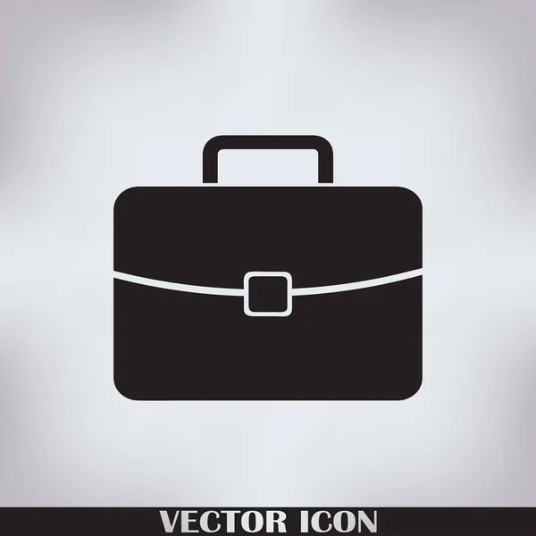 Icono del maletín, ilustración vectorial. estilo de diseño plano. — Vector de stock