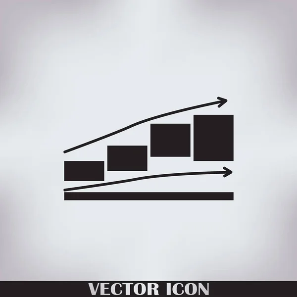 Icône graphique dans un style plat tendance. Illustration vectorielle, EPS10 . — Image vectorielle