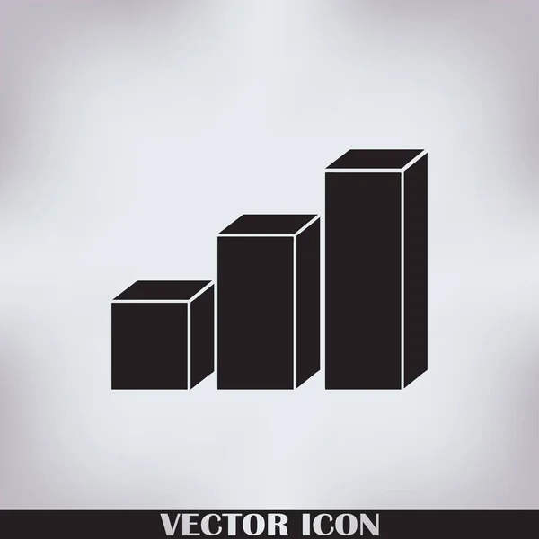 Graph Icon in trendy flat style. Vector illustration, EPS10. — Stock Vector