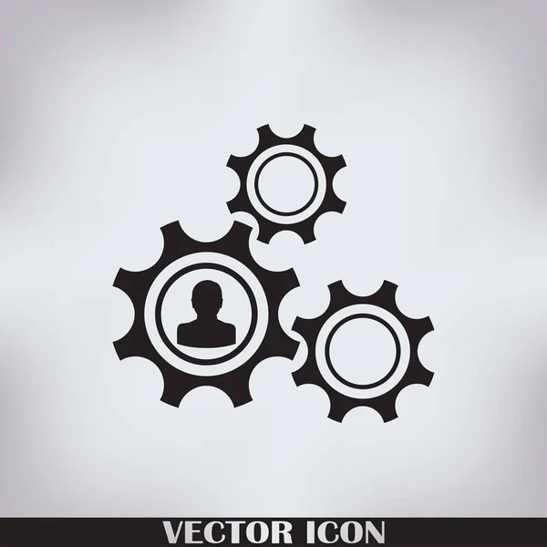 Gear icon. Vector, Eps 10 — Stock Vector