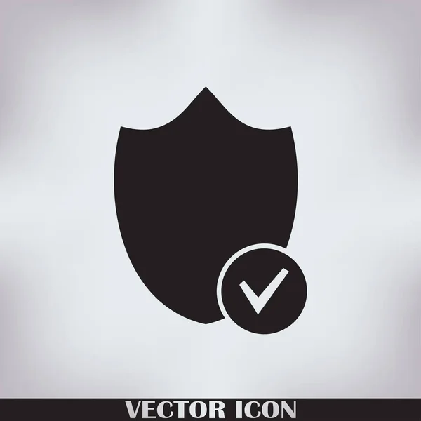 Ícone de web de vetor de escudo — Vetor de Stock