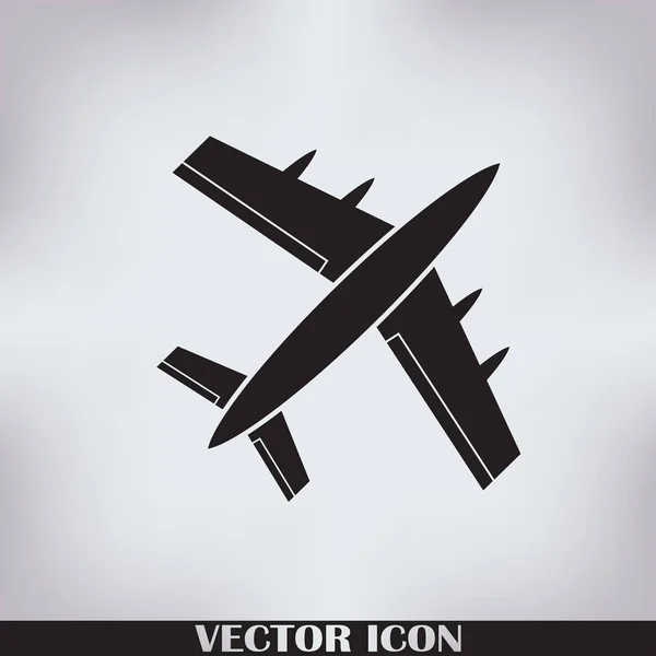 Icône web vectoriel avion — Image vectorielle