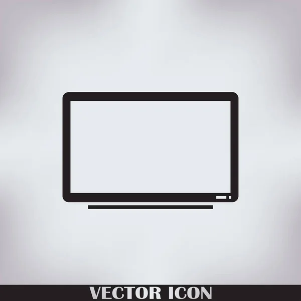 Ícone de TV em estilo moderno plana. Símbolo de televisão para o seu web site design, logotipo, aplicativo, UI. Ilustração vetorial, EPS10 . — Vetor de Stock