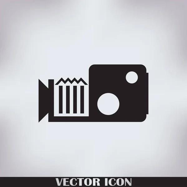 Videokamera web vektor symbol — Stock vektor