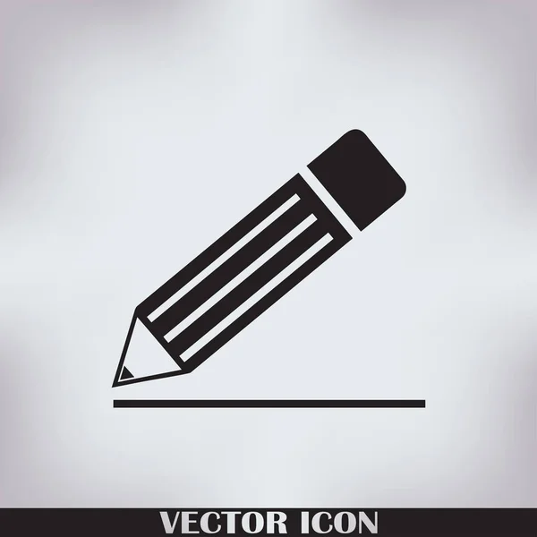 Pencil icon, vector illustration — Stock Vector