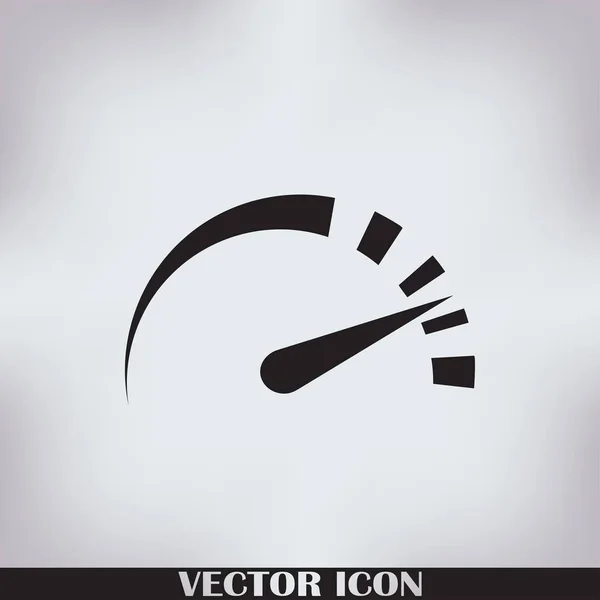 Speedometer vector web icon — Stock Vector